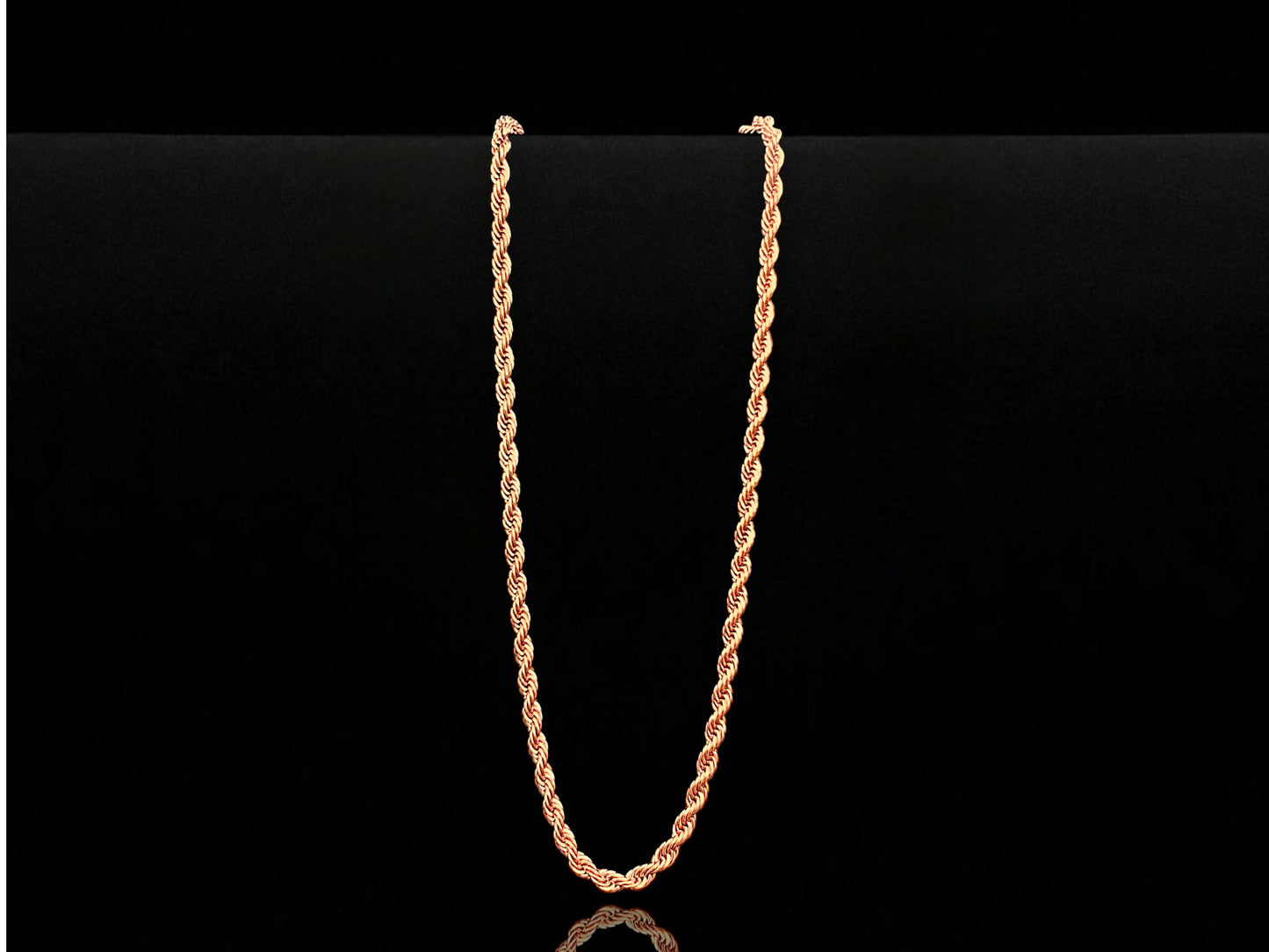 Cadena Laso Oro Rosa