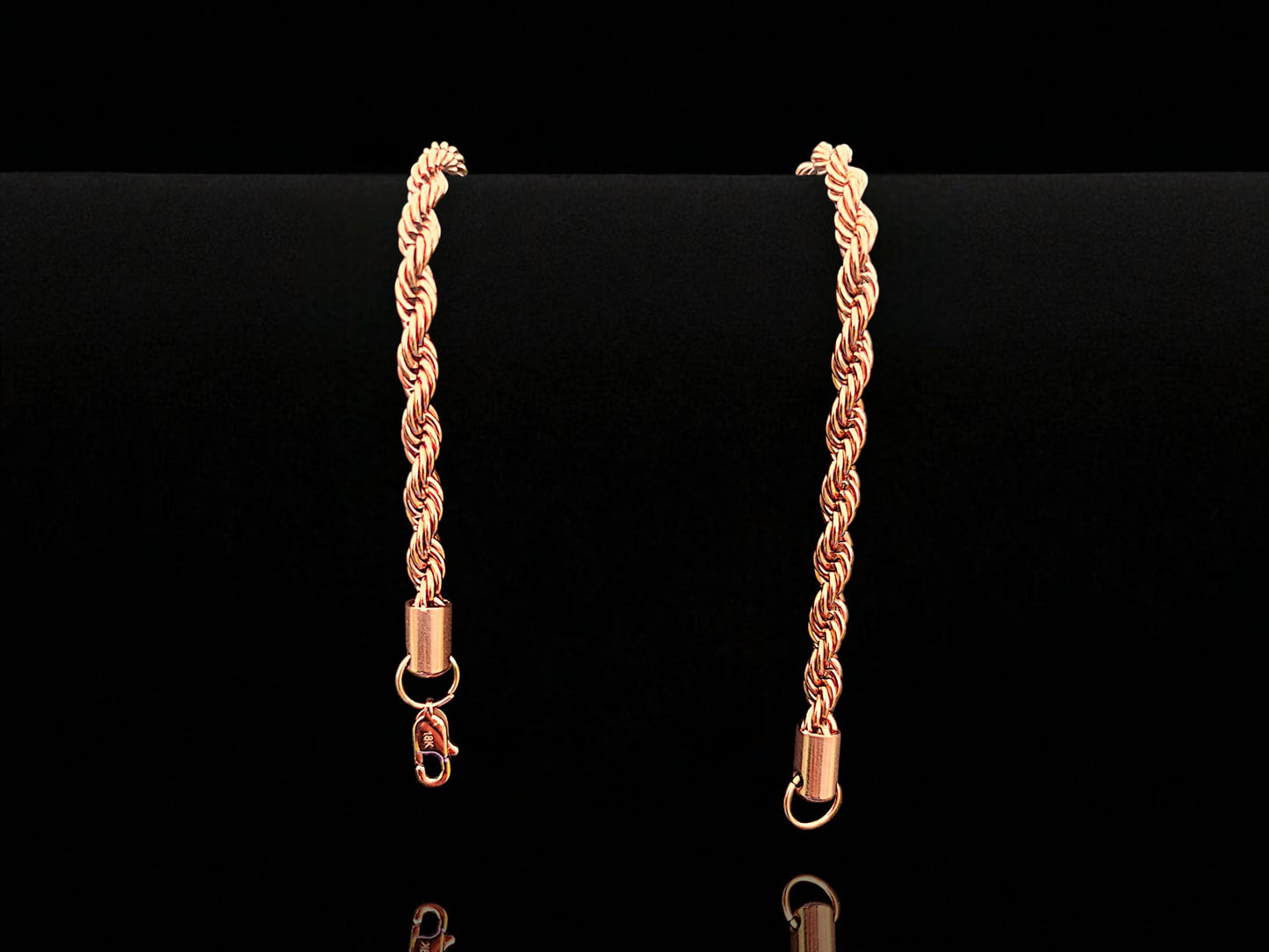 Cadena Laso Oro Rosa