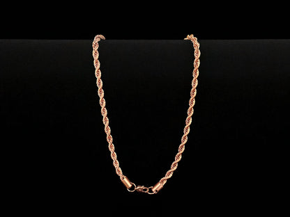 Cadena Laso Oro Rosa